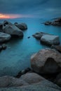 Scenic Sardinia island landscape. Italy sea Ã¢â¬â¹Ã¢â¬â¹coast with azure clear water. Royalty Free Stock Photo